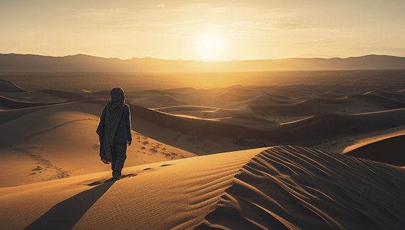 Ver amanecer en el desierto del Sahara